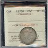 Image 2 : 1875H Twenty Five Cents