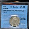 Image 2 : 1886 Twenty Five Cents