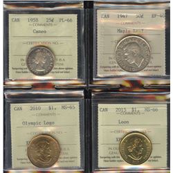 ICCS Graded Coins - Lot of 4
