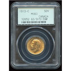 1913c Gold Sovereign