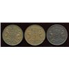 Image 2 : Lot of Three Rutherford Tokens.