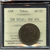 Image 2 : Br 876, CH-NS-5A1. Half Penny, 1856, Mayflower, AU.
