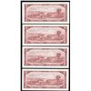 Image 2 : Bank of Canada $2, 1954 - Lot of 4 Consecutive Replacement Notes