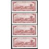 Image 2 : Bank of Canada $2, 1954 - Lot of 4 Consecutive Replacement Notes