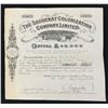 Image 1 : Saguenay Colonization Co. Ltd 120 shrs, 1904