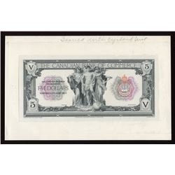 Canadian Bank of Commerce $5, 1917