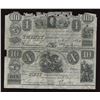 Image 1 : The New Castle District Loan Company $4 & $10, 1836 uncut sheet.