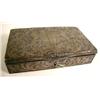 Image 1 : A STERLING SILVER RECTANGULAR HINGED LID JEWELRY BOX