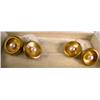 Image 1 : A PAIR OF GOLD DOUBLE HEADED CIRCULAR DISH-FORM CUFFLINKS