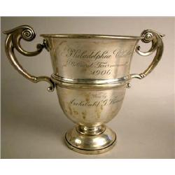 A DOMINICK & HAFF STERLING SILVER LOVING CUP