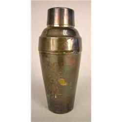 A J.E. CALDWELL STERLING SILVER COCKTAIL SHAKER