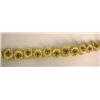 Image 1 : AN 18K YELLOW GOLD AND SAPPHIRE FLORA-FORM LINK BRACELET