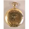 Image 1 : A LADIES GOLD POCKET WATCH WITH ENGRAVED DESIGN