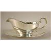 Image 1 : AN AMSTON STERLING SILVER GRAVY BOAT AND UNDERPLATE