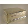 Image 1 : A STERLING SILVER HINGED LID WOOD LINED CARD BOX