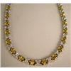 Image 1 : AN 1IALIAN 18K YELLOW AND WHITE GOLD WITH DIAMOND "X" NECKLACE