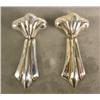 Image 1 : A PAIR OF MEXICAN STERLING SILVER EARRINGS