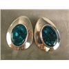 Image 1 : A PAIR OF JAW SIGNED STERLING SILVER AND ABALONE SHELL EARRINGS