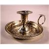 Image 1 : AN ENGLISH STERLING SILVER CHAMBERSTICK