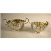 Image 1 : A WHITING STERLING SILVER CHASED DOUBLE-HANDLED CREAMER AND SUGAR