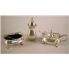 Image 1 : AN ENGLISH STERLING SILVER SALT & PEPPER SET