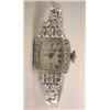 Image 1 : A 14K WHITE GOLD AND DIAMOND WATCH