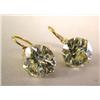 Image 1 : A PAIR OF 14K AND DIAMOND EUROPEAN DROP STYLE EARRINGS