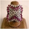 Image 1 : A 14K WHITE GOLD DIAMOND AND RUBY RING