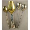 Image 1 : FOUR RUSSIAN SILVER SPOONS