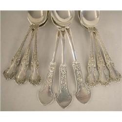 A GROUP OF GORHAM STERLING SILVER SPOONS
