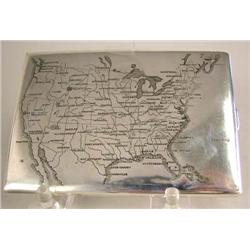 A STERLING SILVER CIGARETTE CASE