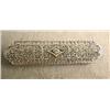 Image 1 : 47 A WHITE GOLD PIN WITH DIAMOND CHIP