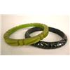Image 1 : TWO BAKELITE CARVED BRACELETS