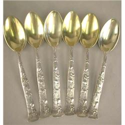 TWELVE TIFFANY "VINE" PATTERN TEASPOONS