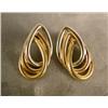 Image 1 : A PAIR OF UNMARKED GOLD EARRINGS