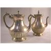 Image 1 : FIVE SIMILAR MEXICAN STERLING GADROONED TEAPOTS