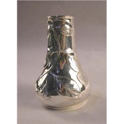 A TIFFANY AND COMPANY STERLING SILVER "LOUIS COMFORT AND TIFFANY COLLECTION" BUD VASE