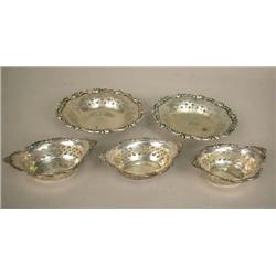 A PAIR OF ALVIN CIRCULAR BON-BON DISHES