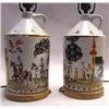 Image 1 : A PAIR OF POLYCHROME-DECORATED STONEWARE JUG LAMPS