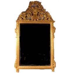 A LOUIS XVI STYLE GILTWOOD MIRROR
