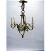 Image 1 : A LOUIS XVI STYLE BRASS SIX-LIGHT CHANDELIER