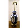 Image 1 : A CHINESE STYLE BLUE AND WHITE PORCELAIN GINGER JAR LAMP