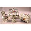 Image 1 : A MEISSEN STYLE PORCELAIN SEATING SUITE