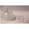 Image 1 : A BRILLIANT PERIOD COLORLESS GLASS COVERED BUTTER DISH