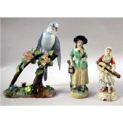 TWO PORCELAIN FIGURALS