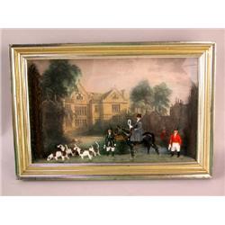 A PAIR OF FOX HUNTING DIORAMAS