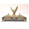 Image 1 : AN ORMOLU MOUNTED MARBLE DESK SET