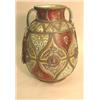 Image 1 : A GERMAN SILVER AND TOOLED LEATHER-DECORATED DOUBLE-HANDLED EARTHENWARE CROCK
