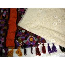 A GROUP OF THREE TABLECLOTHS