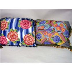 SEVEN SILK THROW PILLOWS